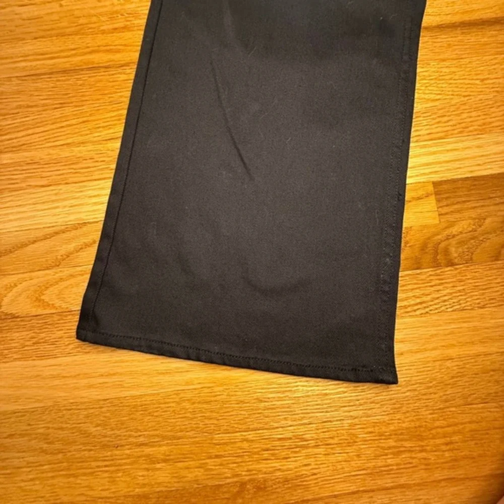 Thakoon High Waisted Wide Leg Black Denim Pants‎ Size 10 W31